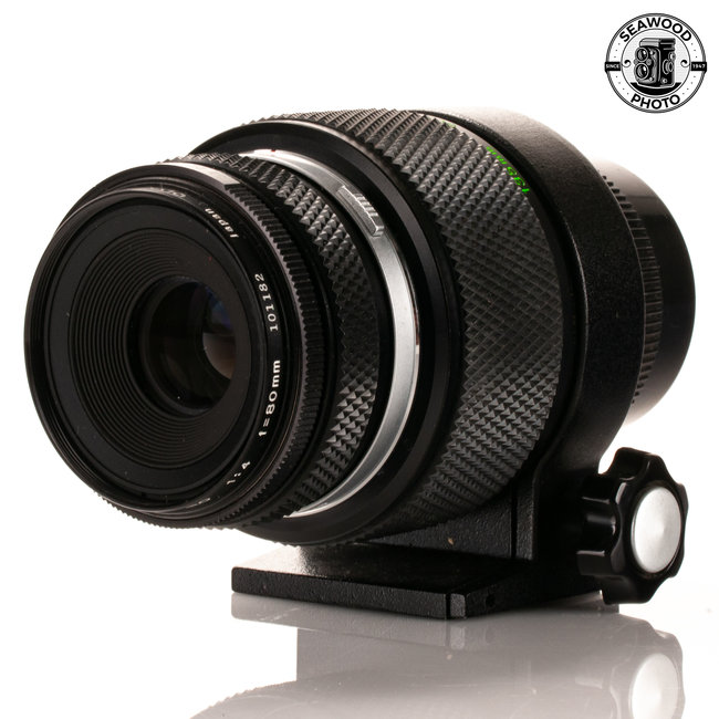 Olympus OM 80mm f/4 Zuiko Macro w/Zoom Extension Tube GOOD+