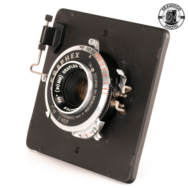 Graflex 90mm f/6.8 Optar W.A. for Super Speed Graphic w/Cam GOOD+