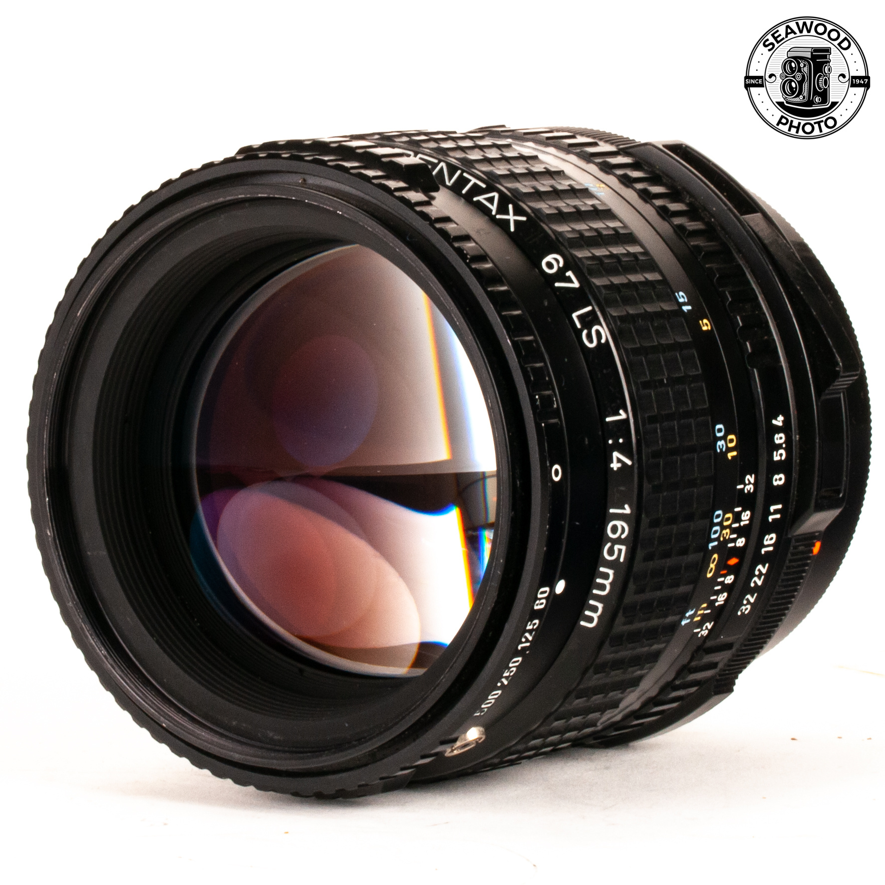 Pentax 67 SMC 165mm f/4 LS Leaf Shutter Lens GOOD+ - Seawood Photo