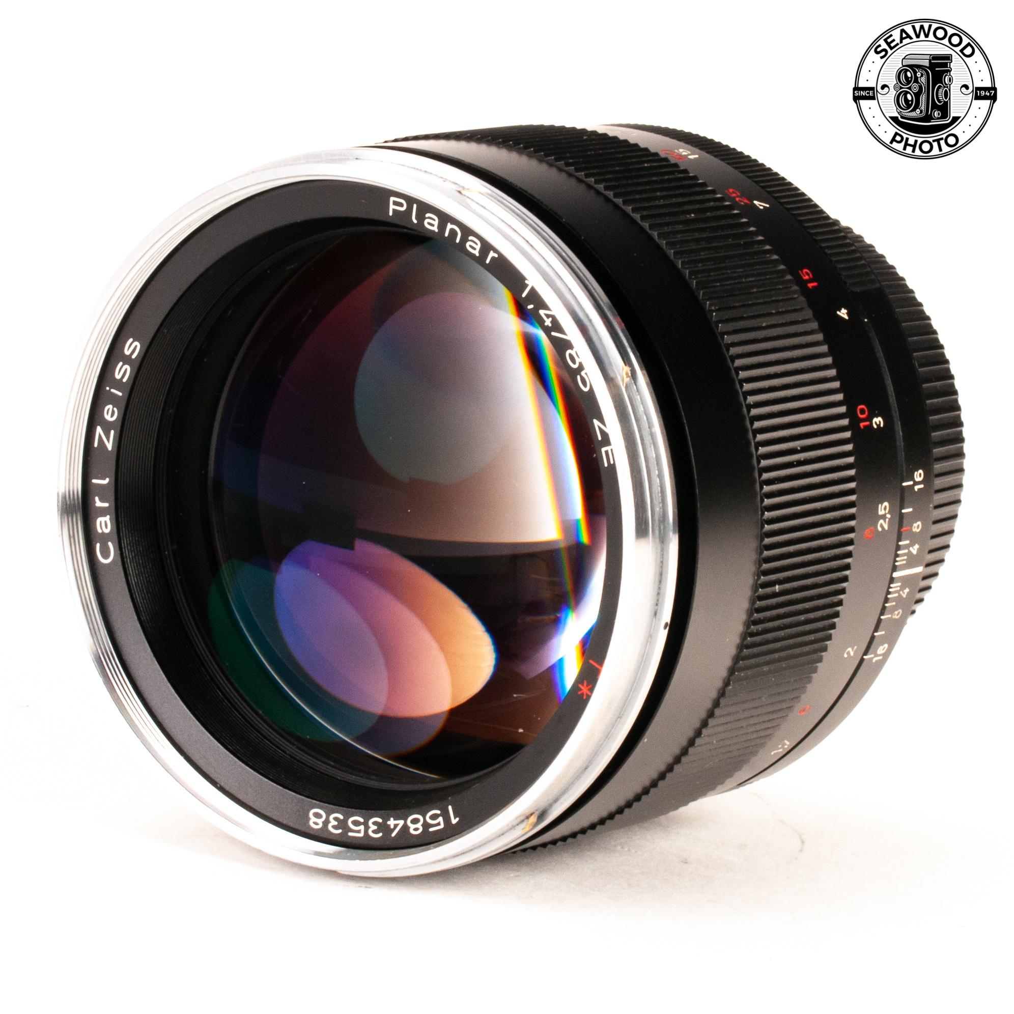 Carl Zeiss Planar T f1.4 85mm ZE キャノン用 Zeiss ZE 85mm f/1.4 Planar T* for Canon EF EXCELLENT - Seawood Photo