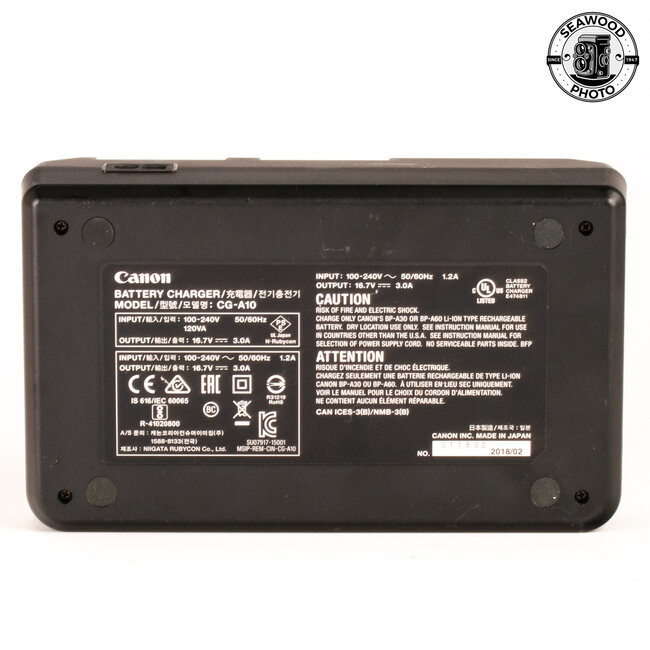 Canon CG-A10 Charger (C300 mkII) EXCELLENT