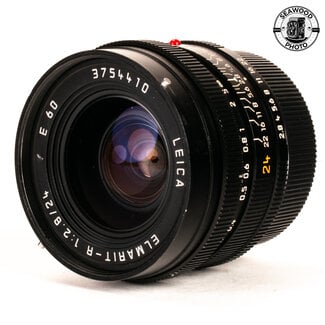 Leica Elmarit - R 24mm f2.8 3 - Cam w/shade GOOD+ - Seawood Photo