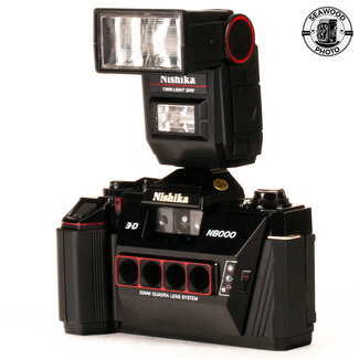Nishika N8000 3D Camera w/ Flash LIKE NEW - Seawood Photo