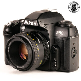 Nikon Nikon F80 w/ AF 50mm f/1.8D 35mm SLR GOOD