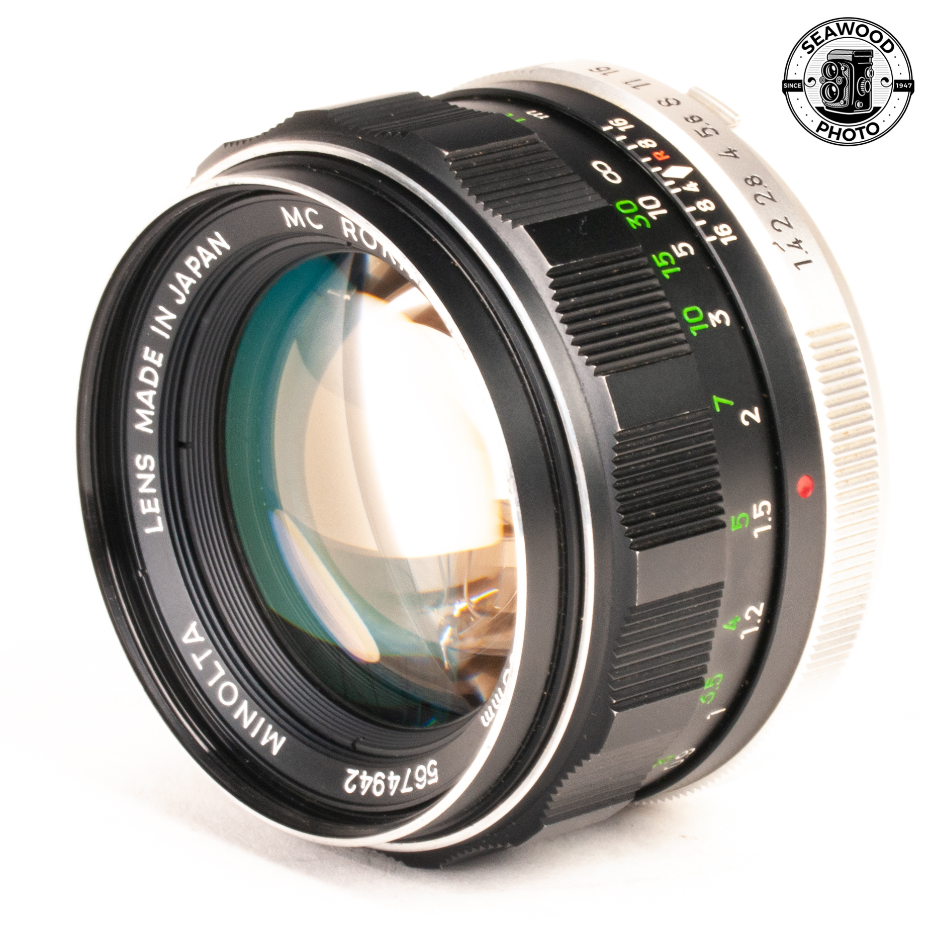 Minolta MC Rokkor-PF 58mm f/1.4 GOOD Minolta MC Rokkor-PF 58mm f/1.4 GOOD