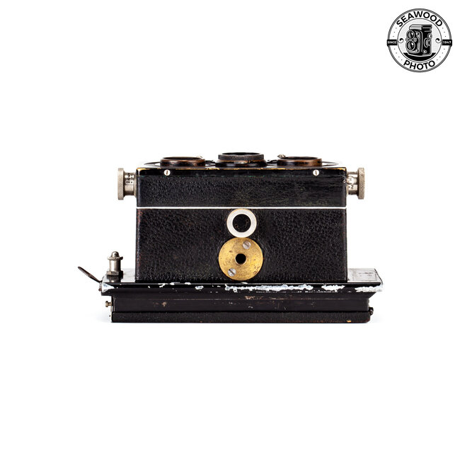 Franke & Heidecke HEIDOSCOP Stereo Camera w/55mm f/4.5 Zeiss Tessar Lenses, Case GOOD+