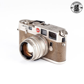 Leica Leica M6 w/ 50mm Summilux 150 Jahre Set Platinum Film Rangefinder Camera GOOD