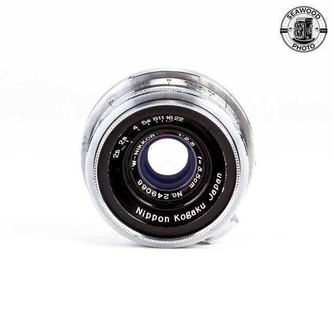 Nikon 35mm 3.5cm f/2.5 W-Nikkor C for Rangefinder Contax, Nikon GOOD+