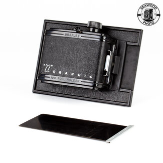 “22” Graphic 6x6 Roll Film Holder GOOD+