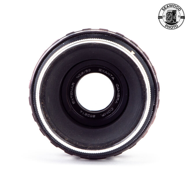 Exakta 50mm f/2.8 Extenar Macro w/Schacht Helical Focus Mount GOOD