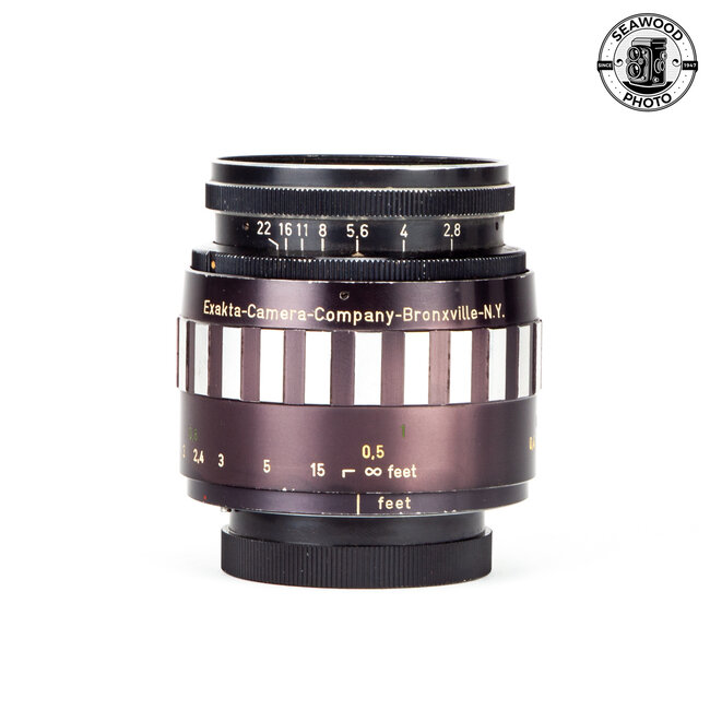 Exakta 50mm f/2.8 Extenar Macro w/Schacht Helical Focus Mount GOOD
