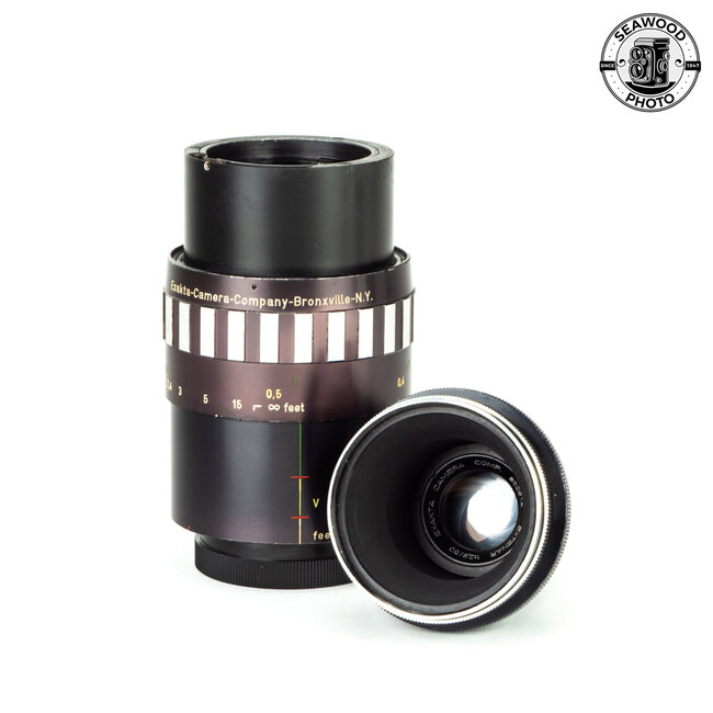 Exakta 50mm f/2.8 Extenar Macro w/Schacht Helical Focus Mount GOOD