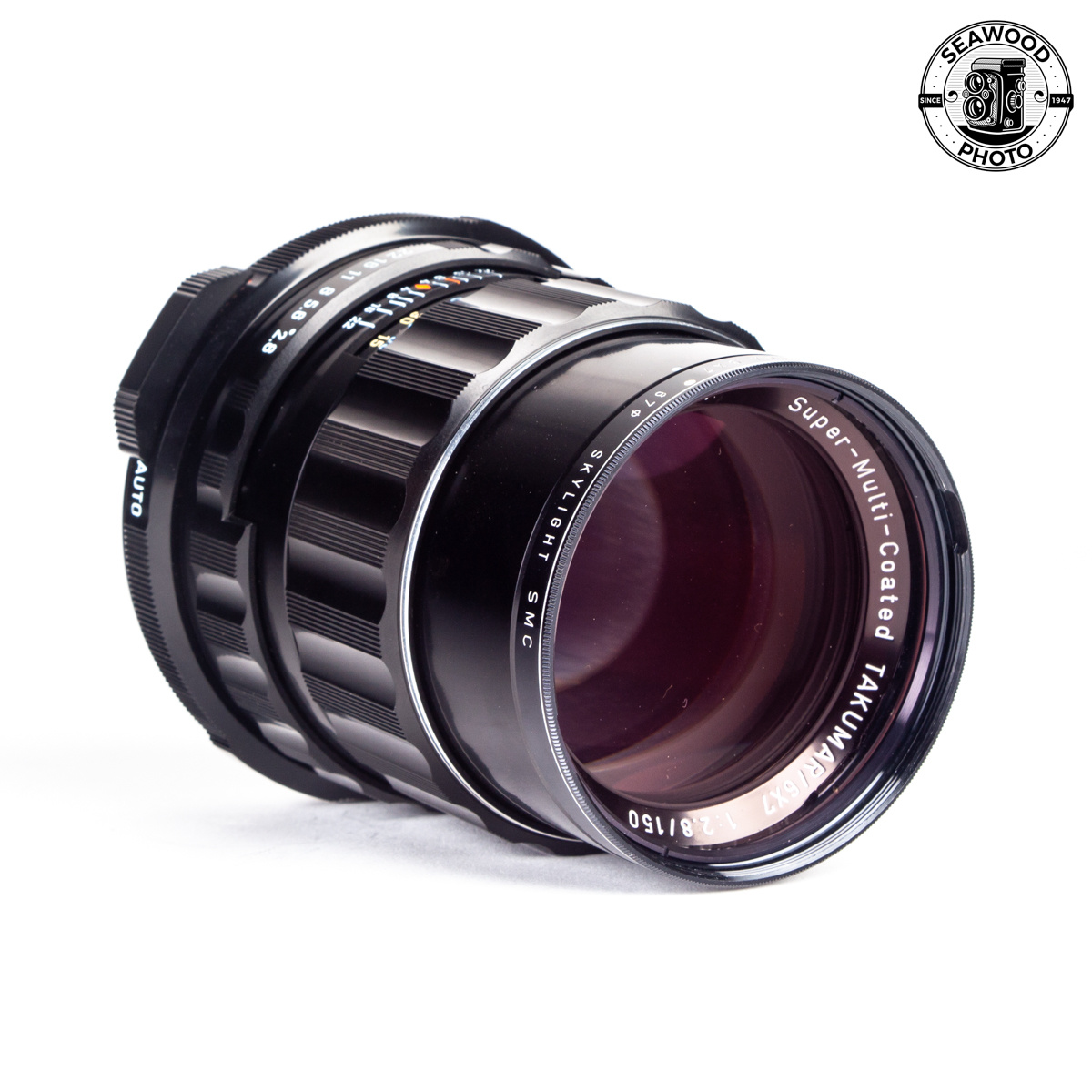 動作良好 PENTAX 6x7 TAKUMAR 150mm f2.8 PENTAX Super-Multi-Coated TAKUMAR 6×7 150mm F2.8 - 三葉堂寫眞機店
