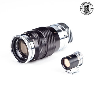 Kyoei Opt.Co. Super-Acall 105mm f3.5 Lens M39 Mount w/Finder GOOD+