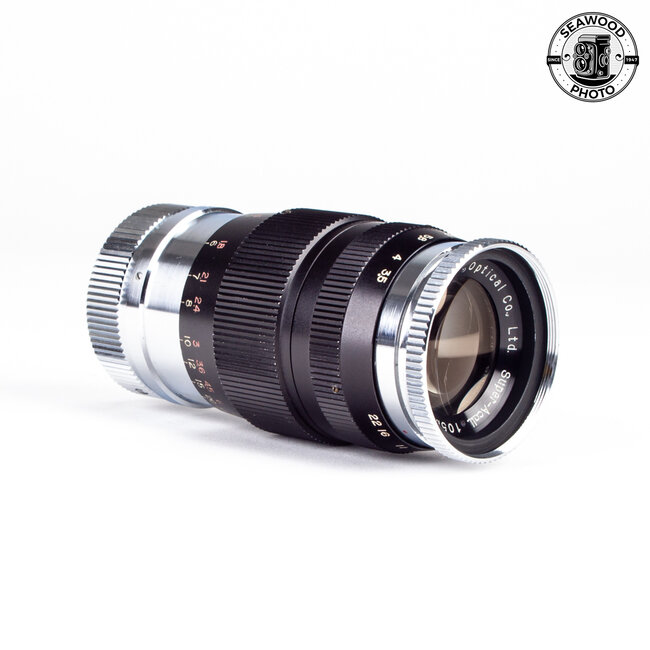 Kyoei Opt.Co. Super-Acall 105mm f3.5 Lens M39 Mount w/Finder GOOD+