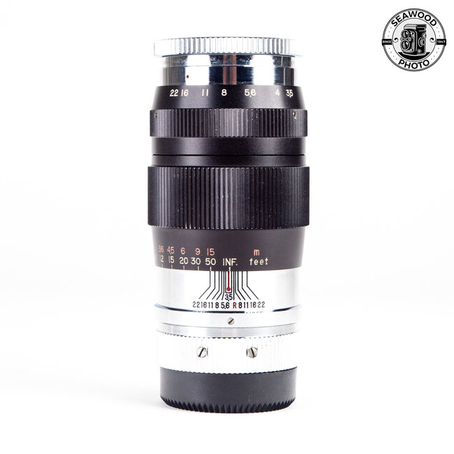 Kyoei Opt.Co. Super-Acall 105mm f3.5 Lens M39 Mount w/Finder GOOD+