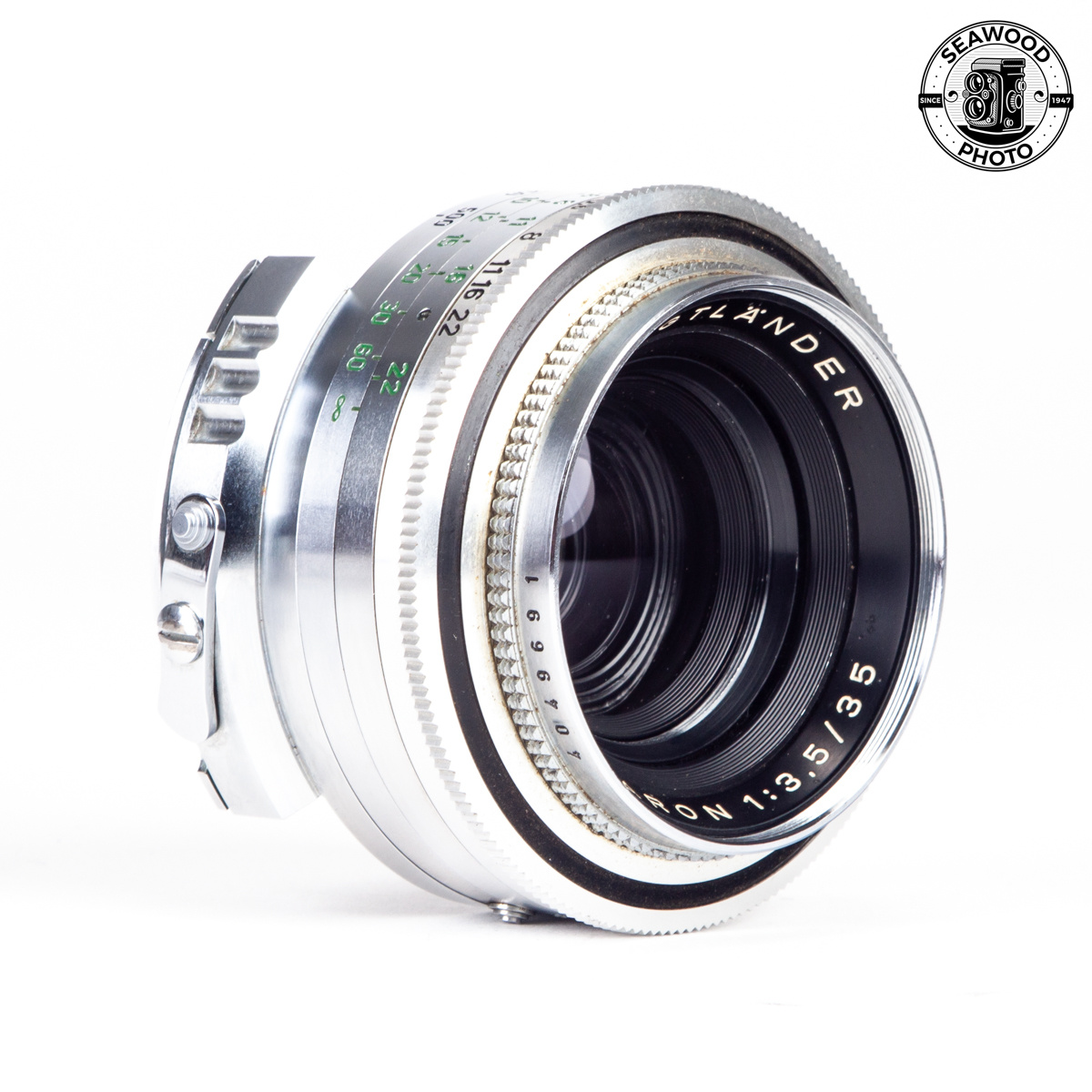 フィルムカメラ VOIGTLANDER PROMINENT SKOPARON 35mm F3.5 Voigtlander Prominent (距離指標ft) + Skoparon 35mm F3.5 – 東京CAMERA