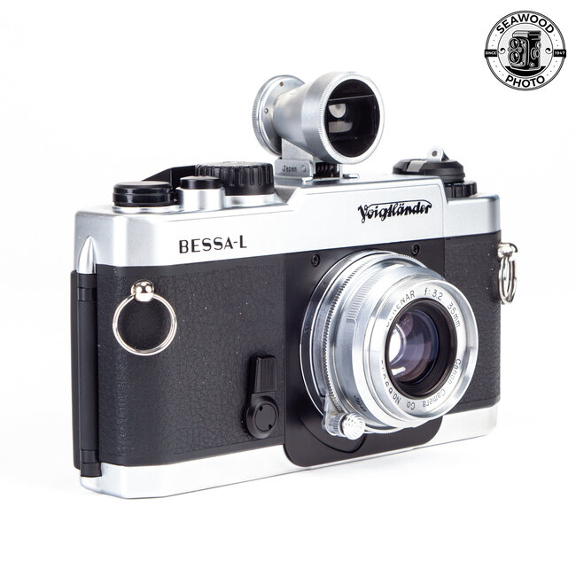 Voigtlander Bessa-L w/ 35mm f/3.2 Canon Serenar and Finder EXCELLENT