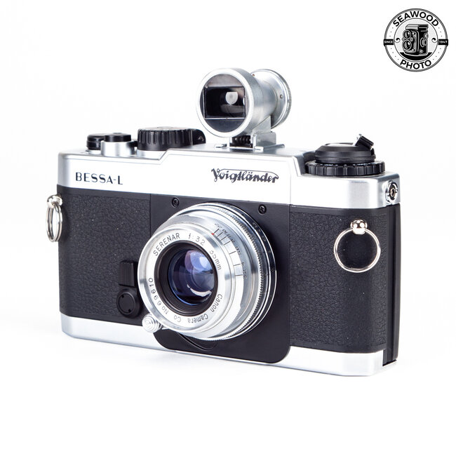 Voigtlander Bessa-L w/ 35mm f/3.2 Canon Serenar and Finder EXCELLENT