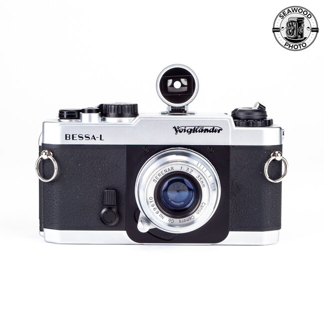 Voigtlander Bessa-L w/ 35mm f/3.2 Canon Serenar and Finder EXCELLENT