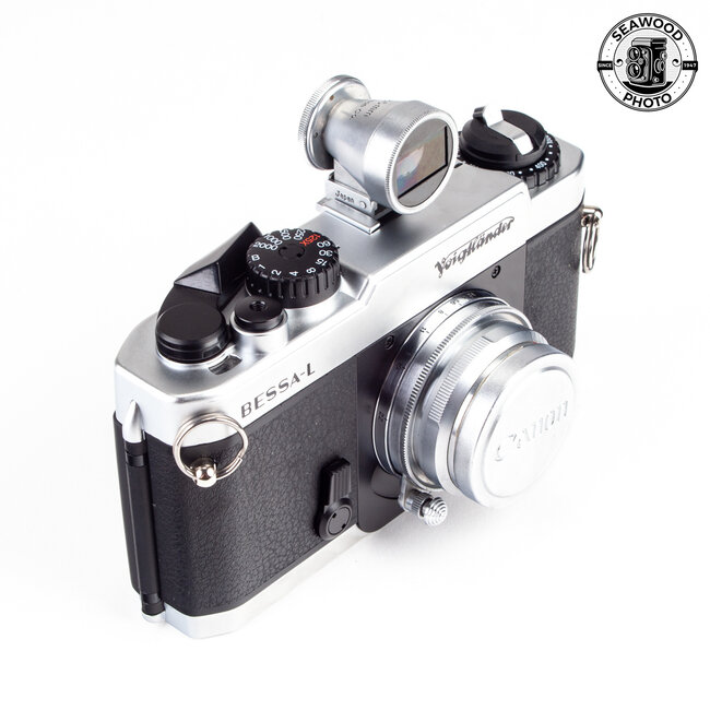 Voigtlander Bessa-L w/ 35mm f/3.2 Canon Serenar and Finder EXCELLENT