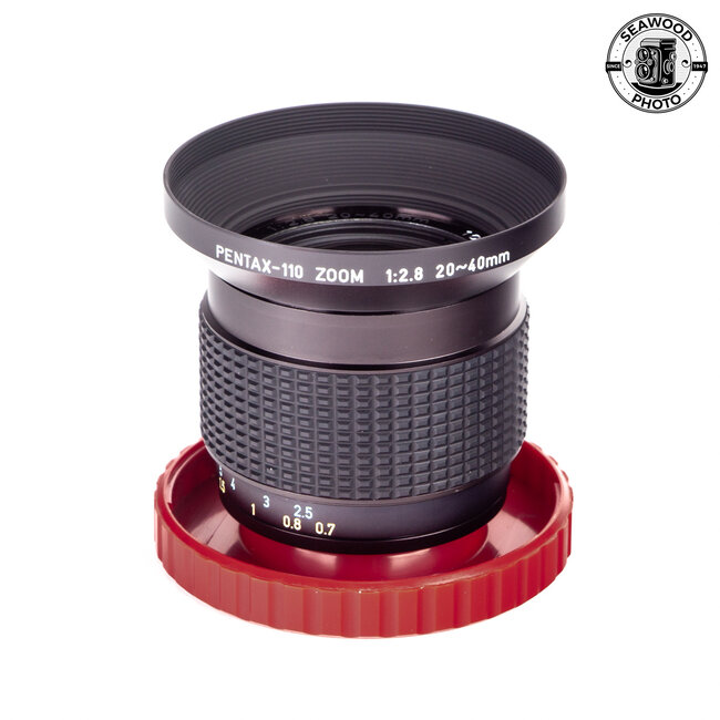 Pentax-110 Zoom 20-40mm F/2.8 w/ Hood - GOOD+
