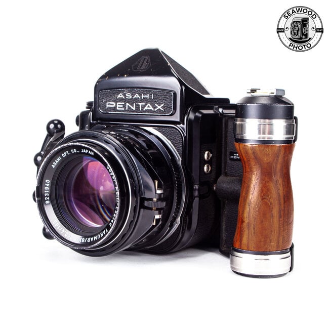 Pentax 6x7 MLU w/Takumar 105mm f/2.4, Side Grip GOOD Pentax 6x7 MLU w/Takumar 105mm f/2.4, Side Grip GOOD