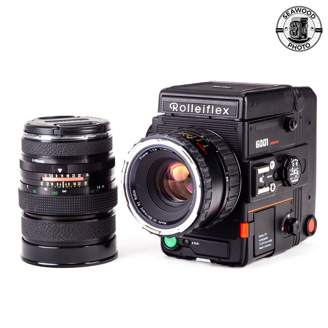 Rollei 6001 w/80mm F2.8, 50mm and Extras GOOD +