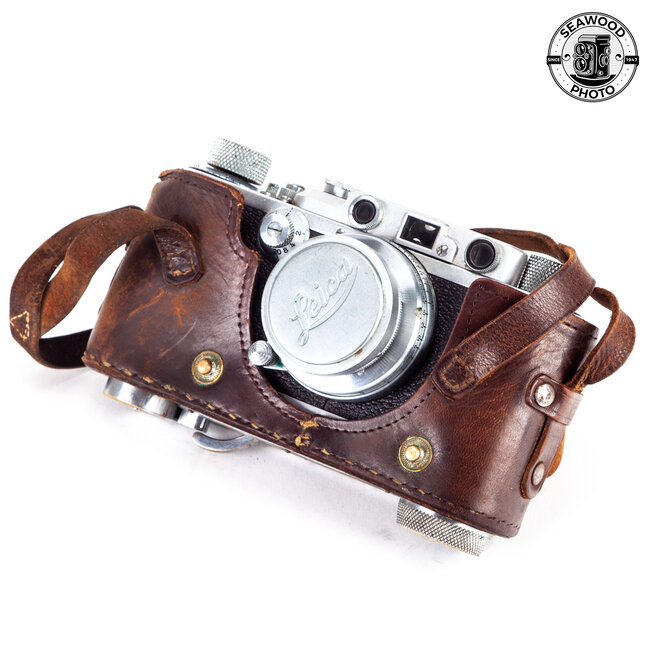 Leica IIIA Leicavit SCNOO w/ 50mm f2 Summar Collapsible GOOD