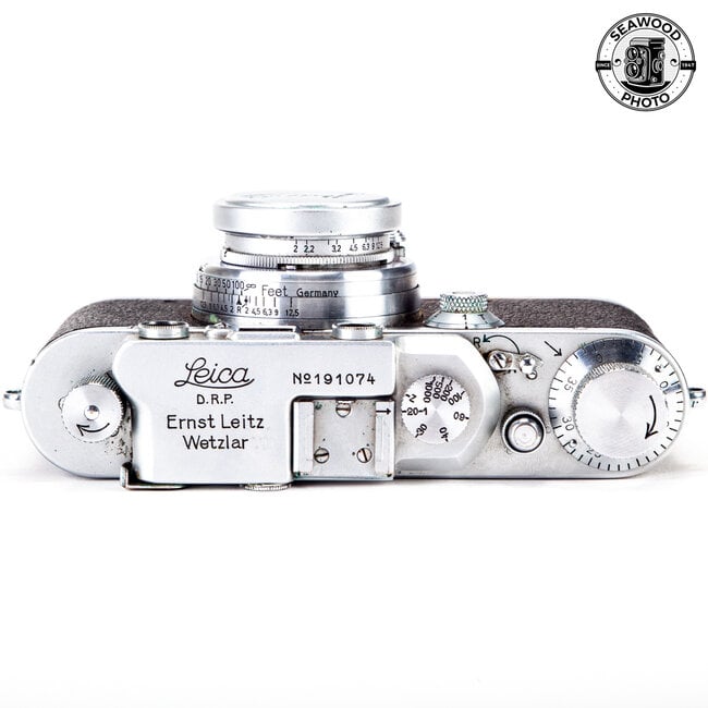Leica IIIA Leicavit SCNOO w/ 50mm f2 Summar Collapsible GOOD