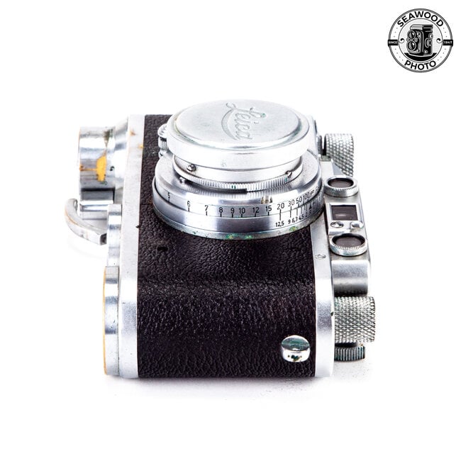 Leica IIIA Leicavit SCNOO w/ 50mm f2 Summar Collapsible GOOD