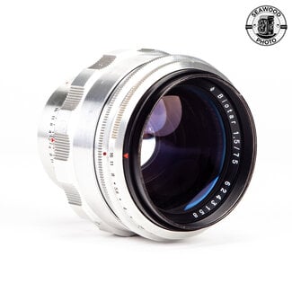 CARL ZEISS Zeiss 75mm f/1.5 Biotar in Exakta Mount. GOOD+