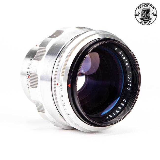 Zeiss 75mm f/1.5 Biotar in Exakta Mount. GOOD+ - Seawood Photo