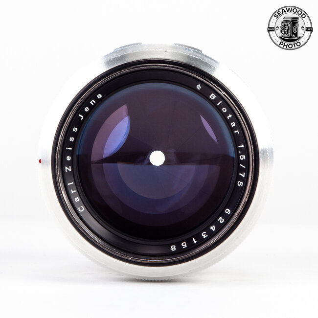 Zeiss 75mm f/1.5 Biotar in Exakta Mount. GOOD+