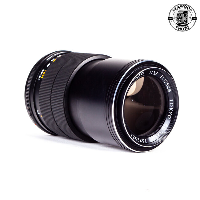 Topcon RE 135mm f/3.5 Fits Exakta Also  GOOD+