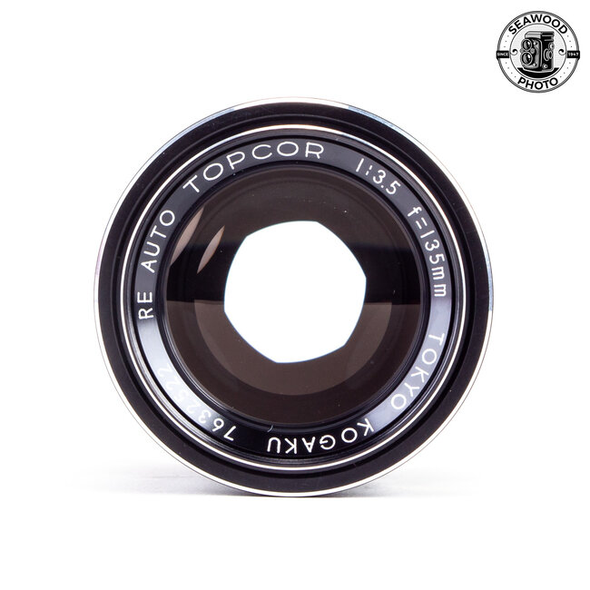 Topcon RE 135mm f/3.5 Fits Exakta Also  GOOD+