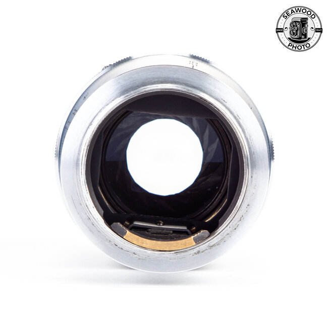 Canon 85mm f/2 Serenar Lens Leica M39 Thread w/Finder and Shade GOOD+