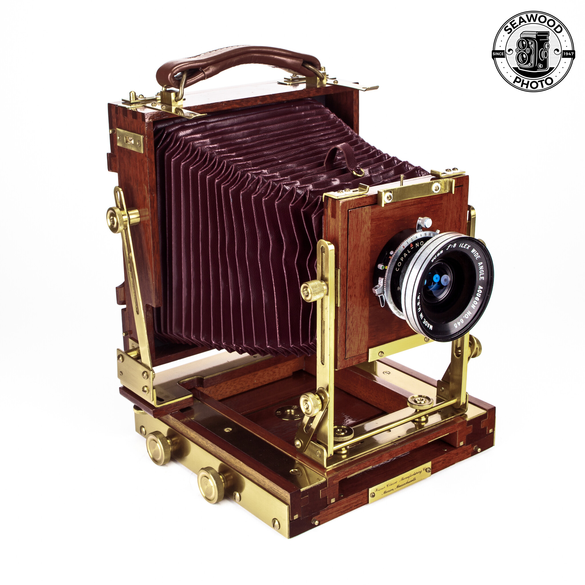 Wisner 4x5 Wood Field Camera w/ Ilex 90mm f/8 Lens EXCELLENT