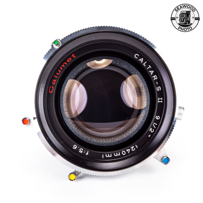 Calumet (Rodenstock) 240mm f/5.6 Caltar-S II 8X10 Lens in Copal 3 Shutter GOOD+