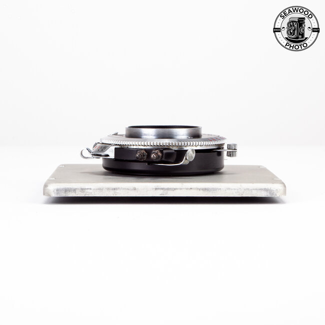 Graflex 90mm f/6.8 W.A. Optar 4x5 Lens in Crown Graphic Board GOOD+