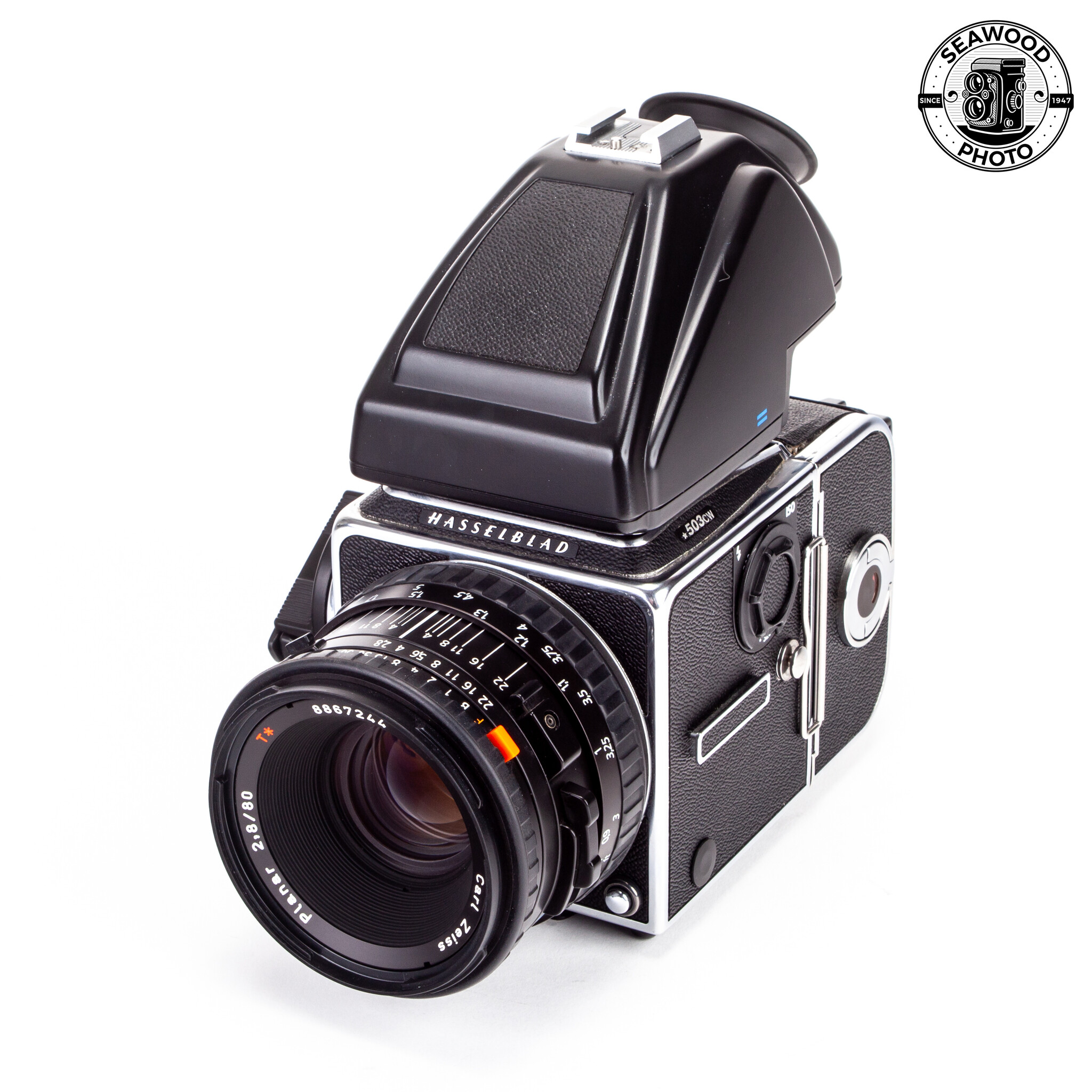 Hasselblad 503CW w/Zeiss 80mm f/2.8 PlanarCFE, PM45 Finder