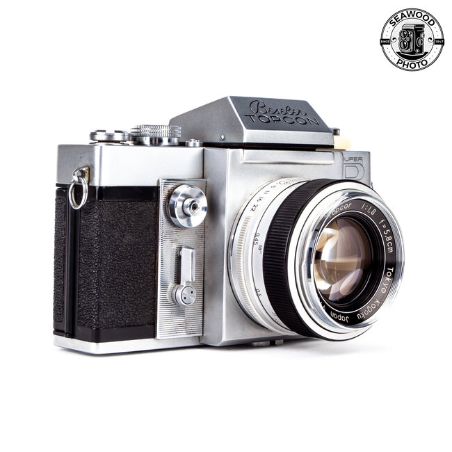 Beseler Topcon Super D w/58mm f/1.8 RE Auto-Topcor GOOD+