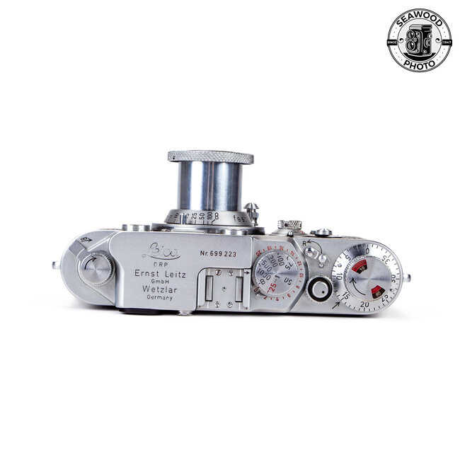 Leica IIIf Rangefinder Camera w/Collapsible 50mm Leitz Elmar GOOD+