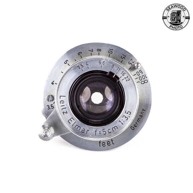 Leica 50mm f/3.5 Collapsible Elmar with Valoo Lens Shade EXCELLENT