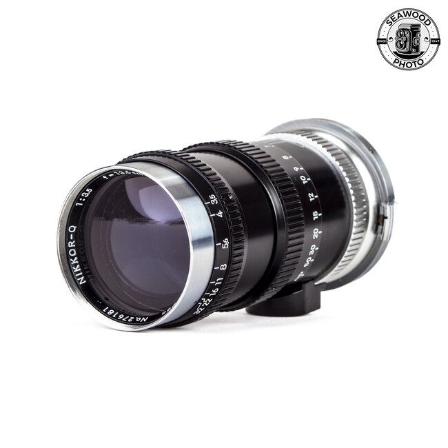 Nikon Nikkor-Q 13.5cm 135mm f3.5 Rangefinder Lens GOOD+