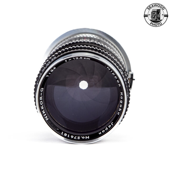 Nikon Nikkor-Q 13.5cm 135mm f3.5 Rangefinder Lens GOOD+