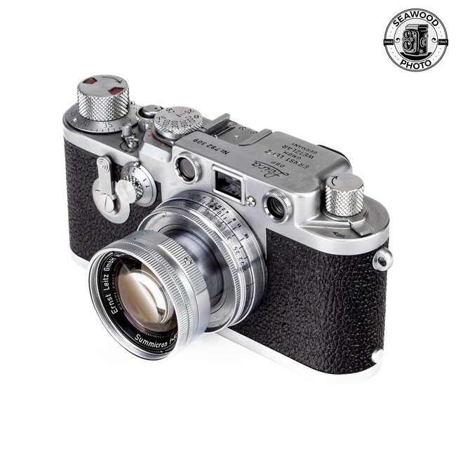 Leica  IIIf Self-Timer (1955) w/50mm f/2 Collapsible Summicron EXCELLENT