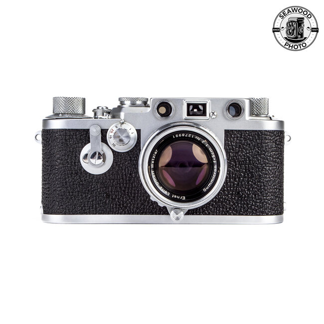 Leica  IIIf Self-Timer (1955) w/50mm f/2 Collapsible Summicron EXCELLENT