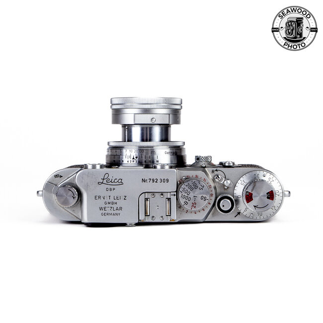 Leica  IIIf Self-Timer (1955) w/50mm f/2 Collapsible Summicron EXCELLENT