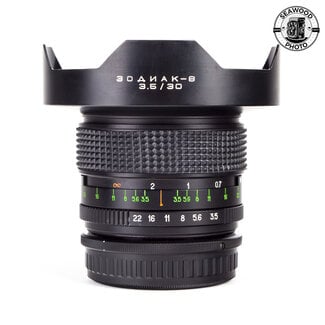 Zodiac 30mm f/3.5 Russian Fisheye Lens 645 Pentax Mount GOOD+